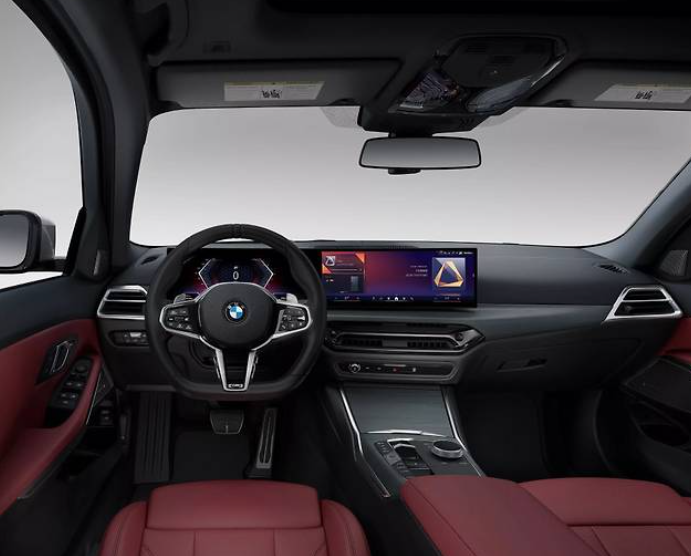 BMW 3시리즈 실내 커브드 디스플레이