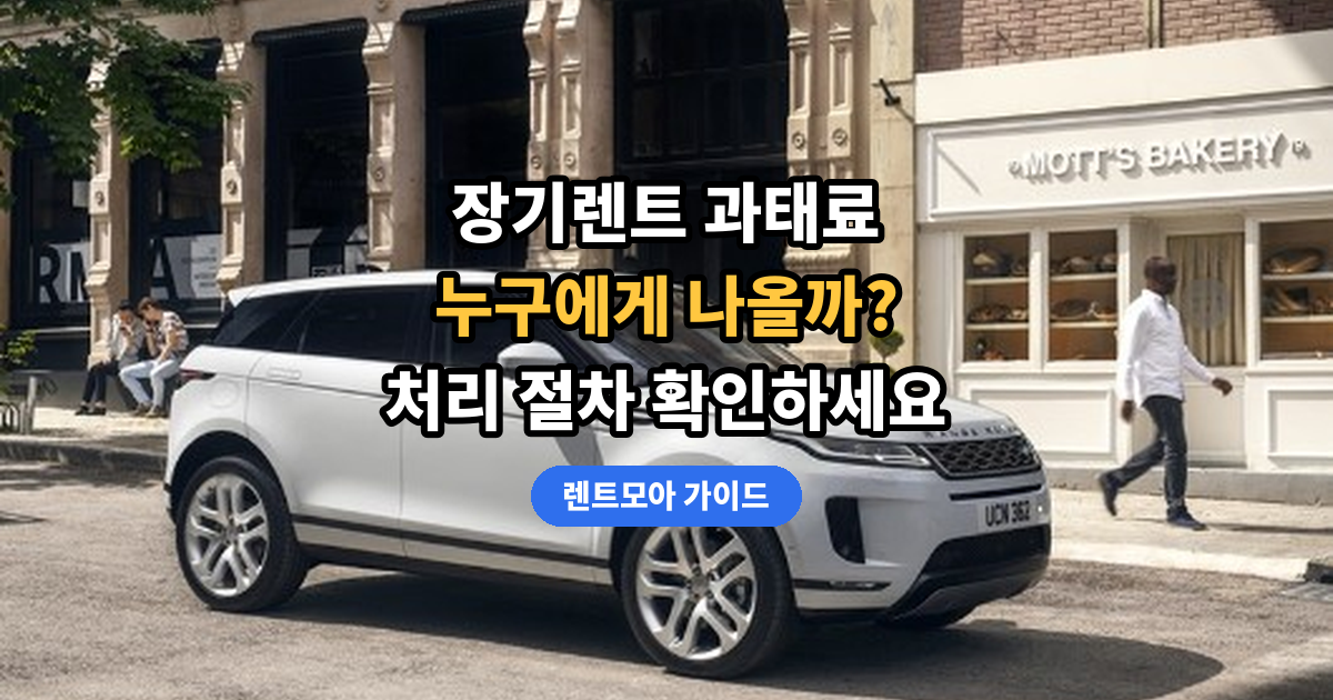 장기렌트 과태료 처리 썸네일