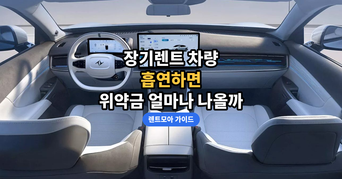 흡연 위약금 정리 썸네일